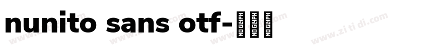 nunito sans otf字体转换